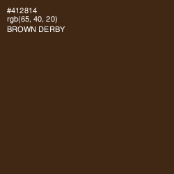 #412814 - Brown Derby Color Image